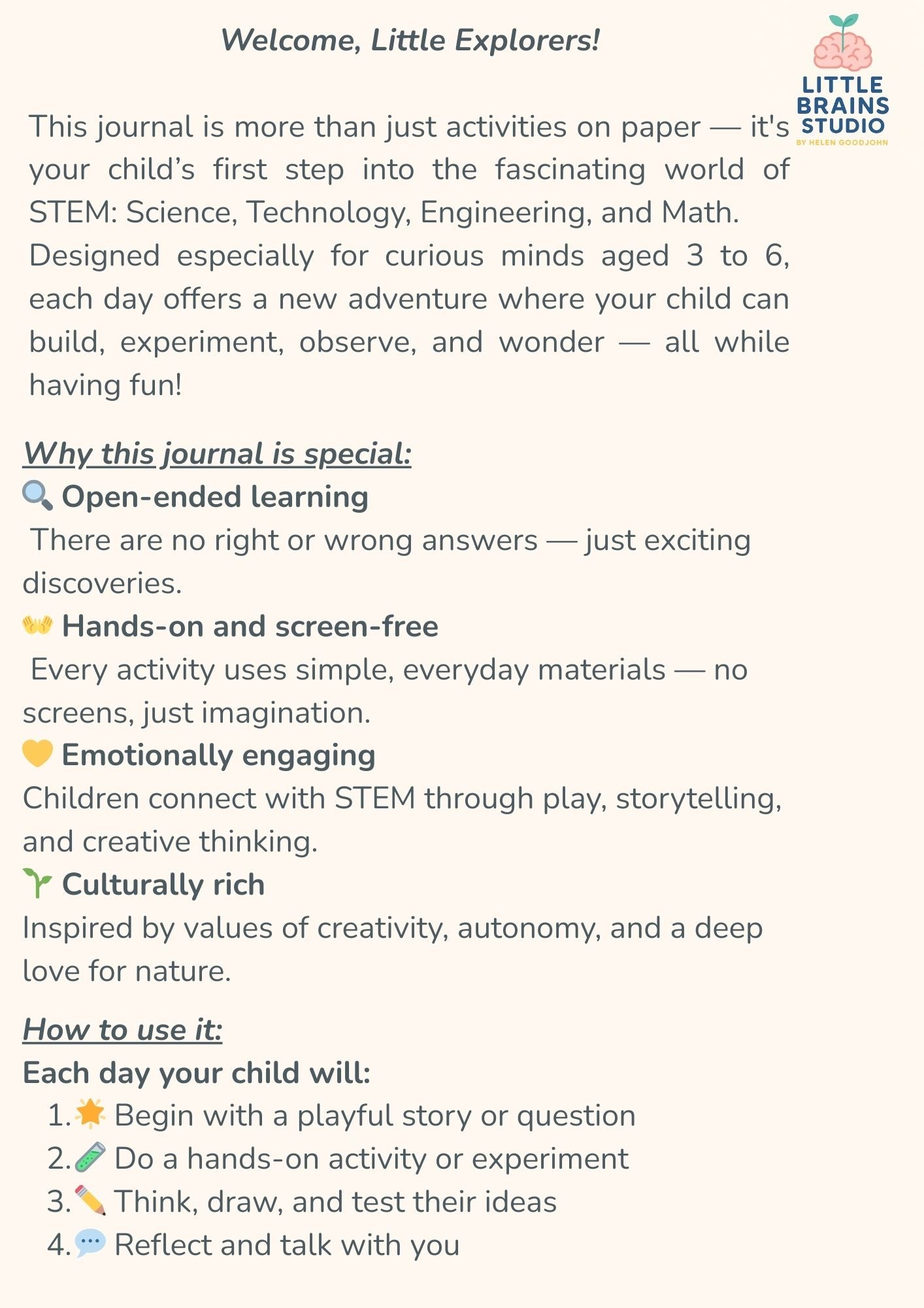 My STEM Journal – 7 Days of Activities